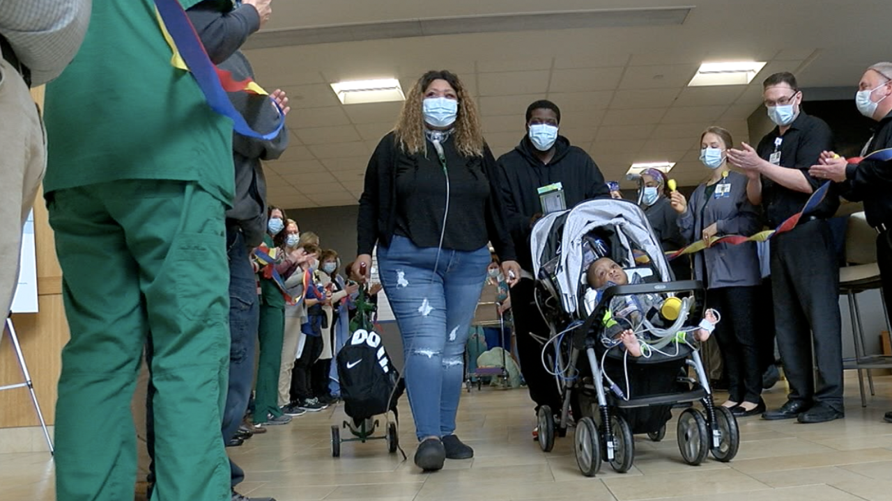 NICU baby goes home