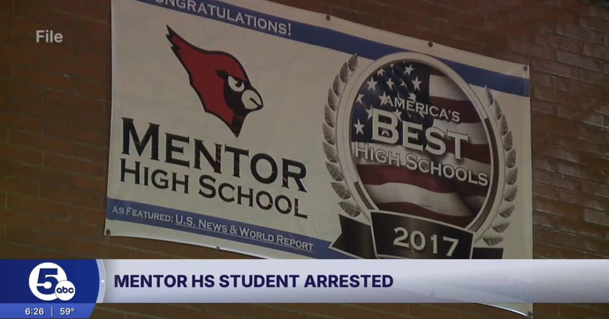 Mentor High School student arrested, faces felony charge
