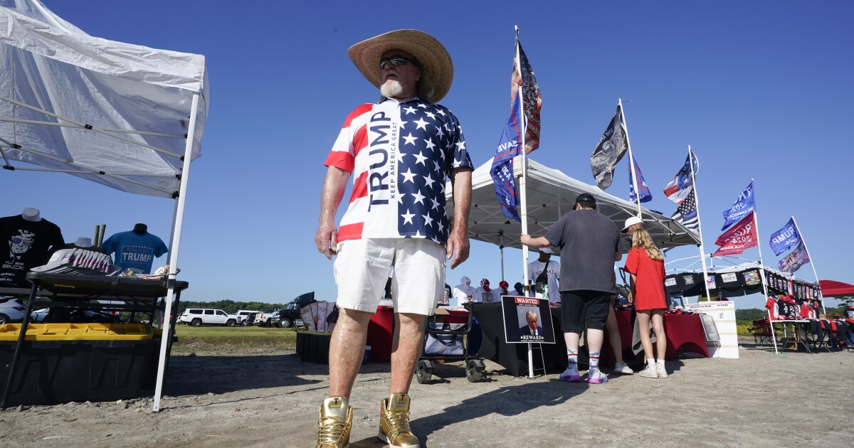 Trump gloats over Biden's debate performance at a Virginia rally