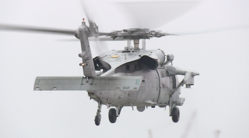 MH 60 Sierra Helicopter at Norfolk Naval Base