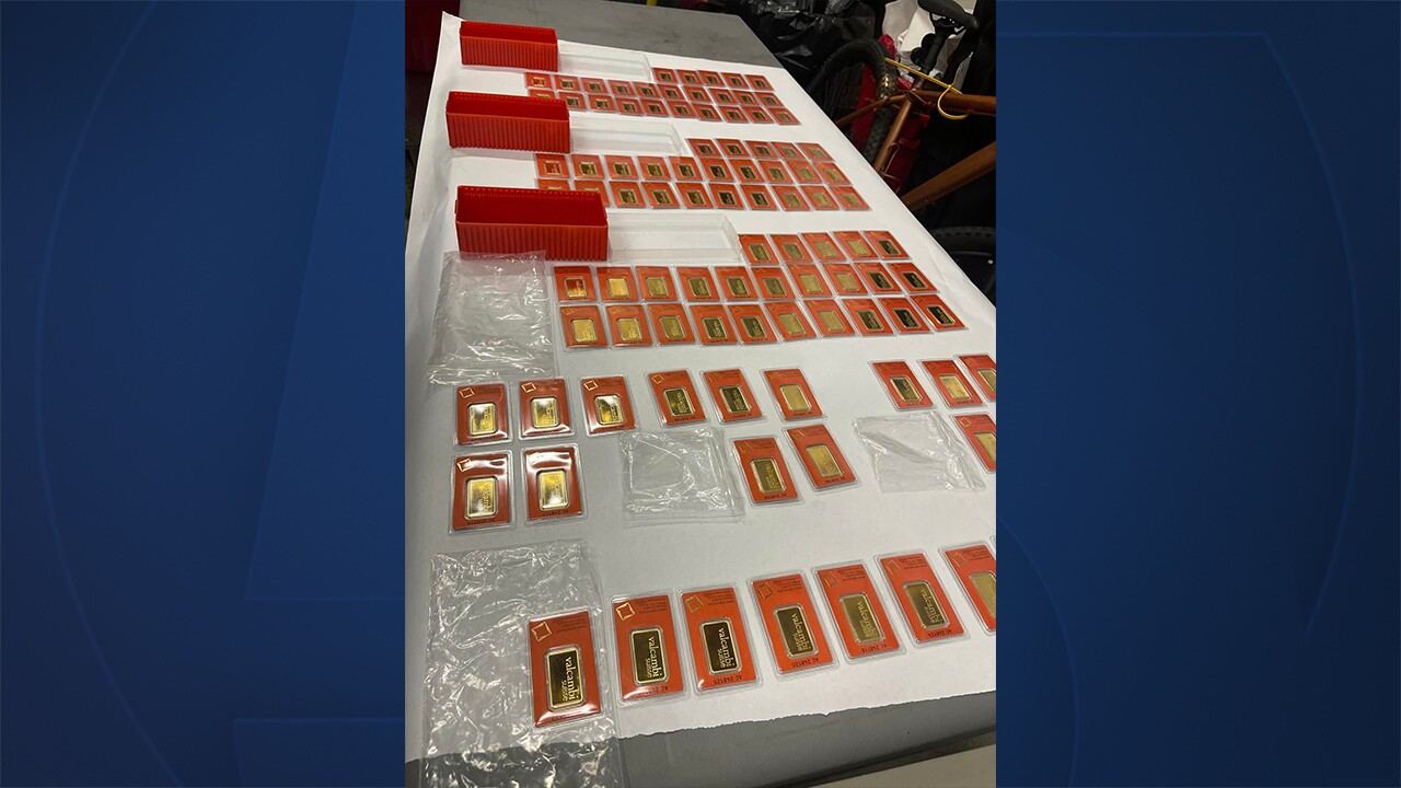 The Martin County Sheriff's Office displays more than $260,000 in gold bars seized in a grand theft arrest, June 28, 2024 (1).jpg