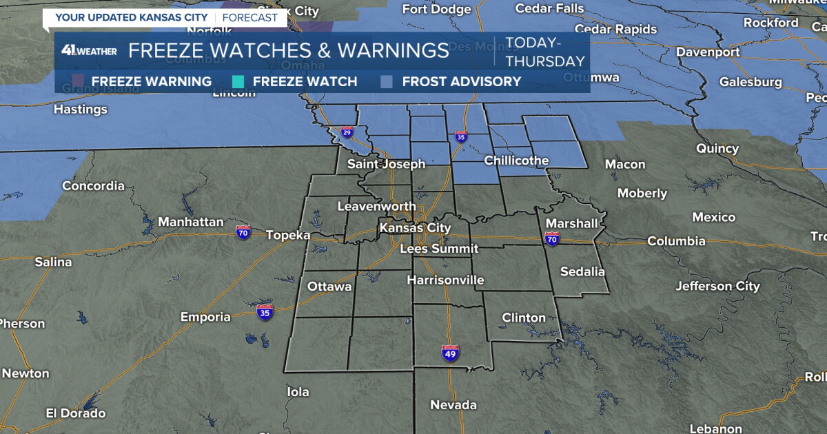 KSHB 41 Weather Blog | Frost advisory, potential hurricane, higher rain ...