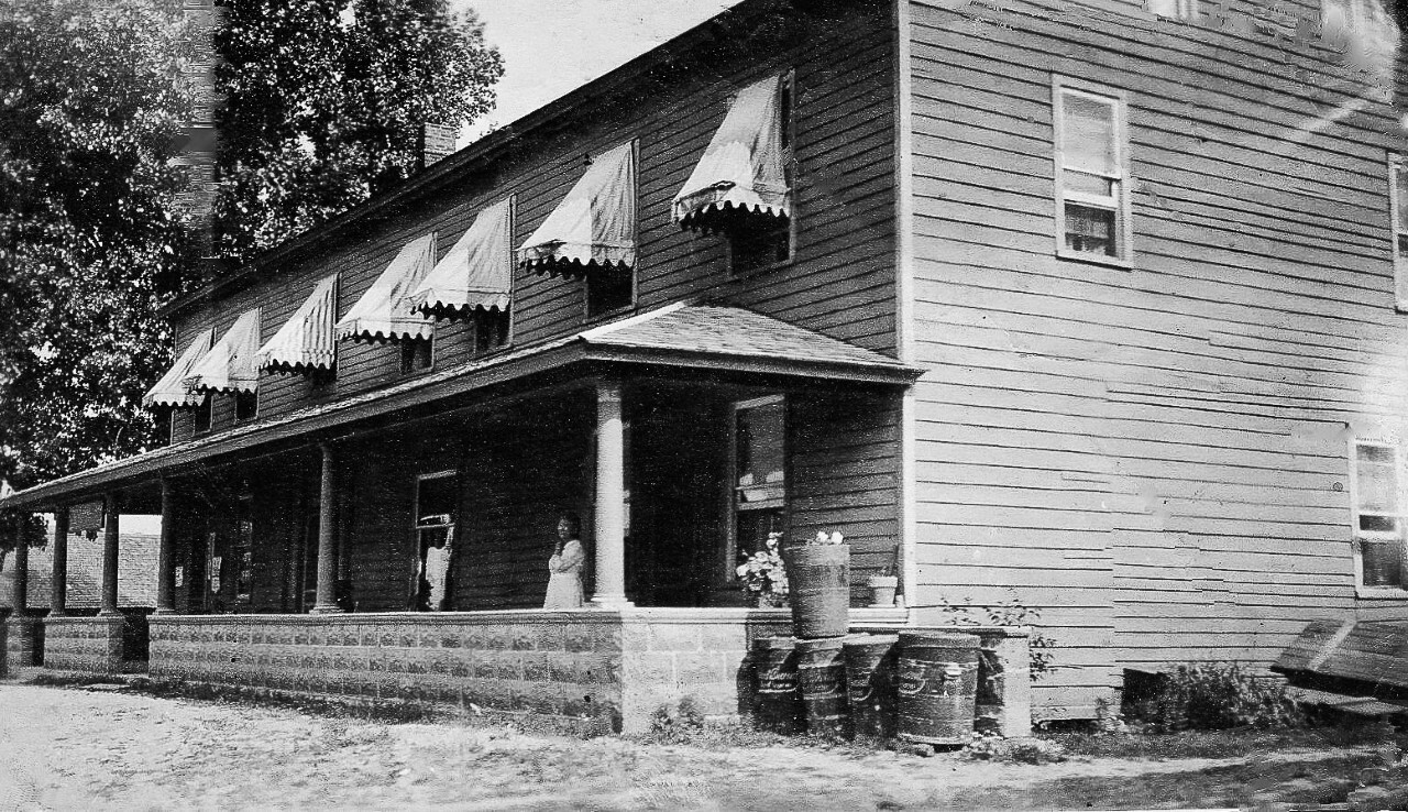 New Hudson Inn was built in 1831 and rumored to have aided in the Underground Railroad