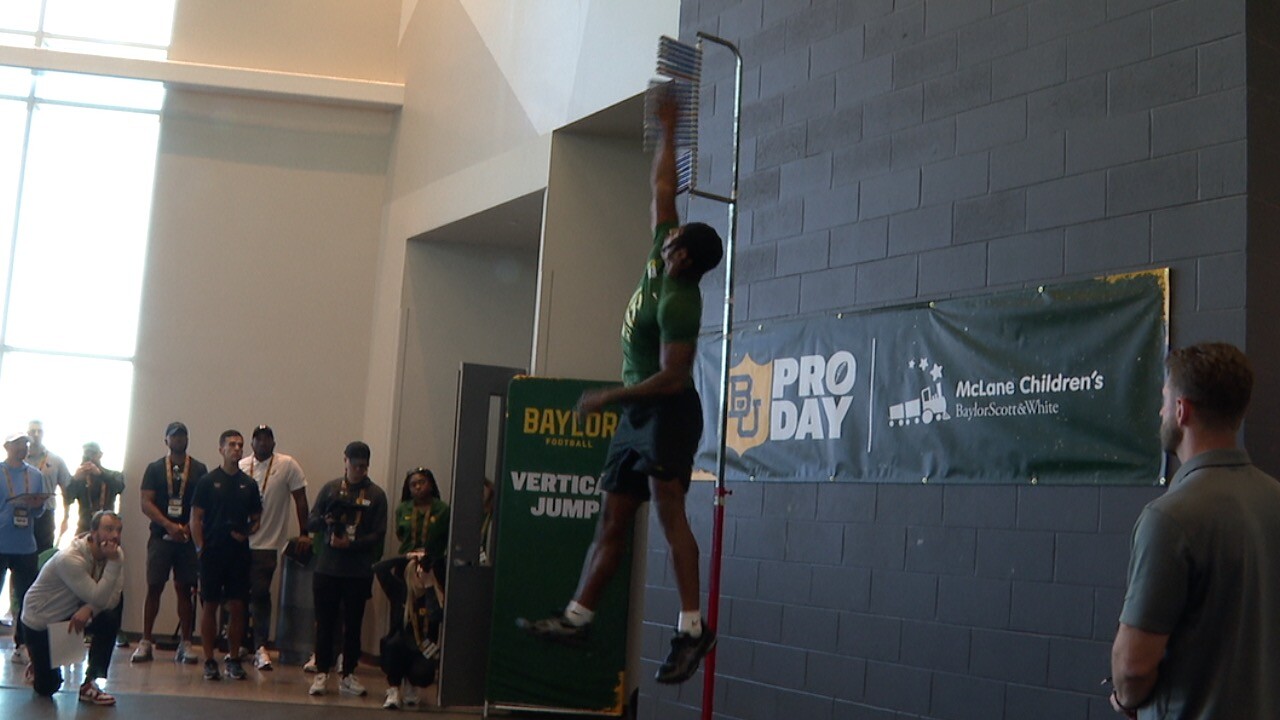 Baylor football Pro Day