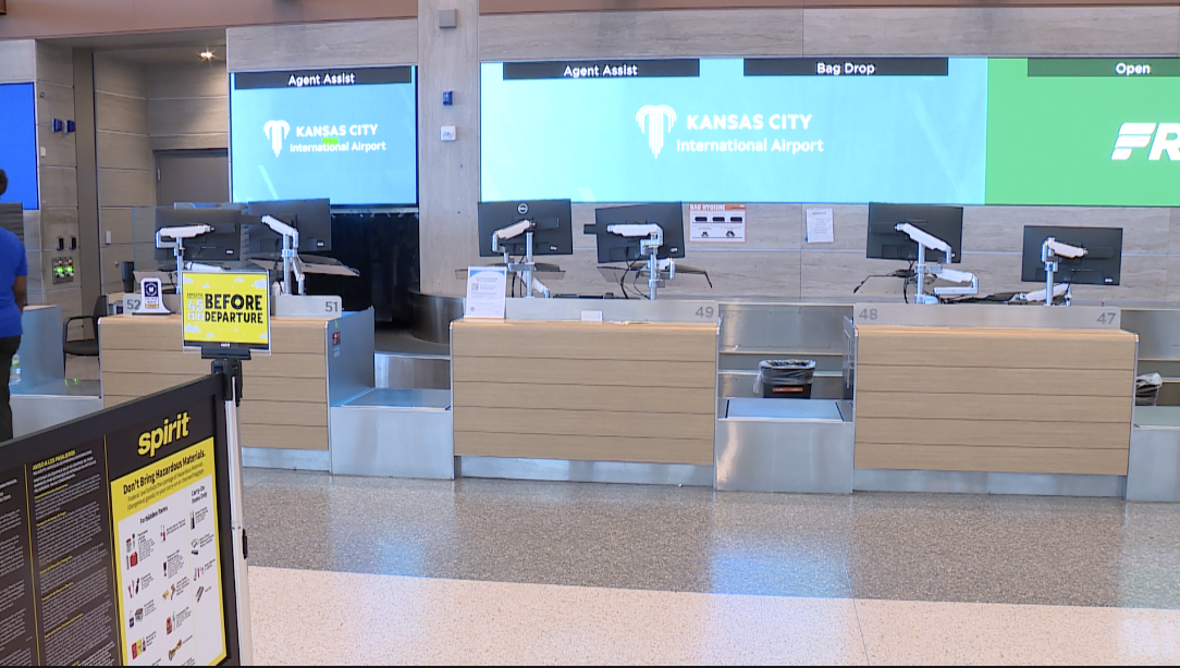 Spirit Airlines has ceased all operations. KCI travelers arrived to empty desks and cancelled flights.