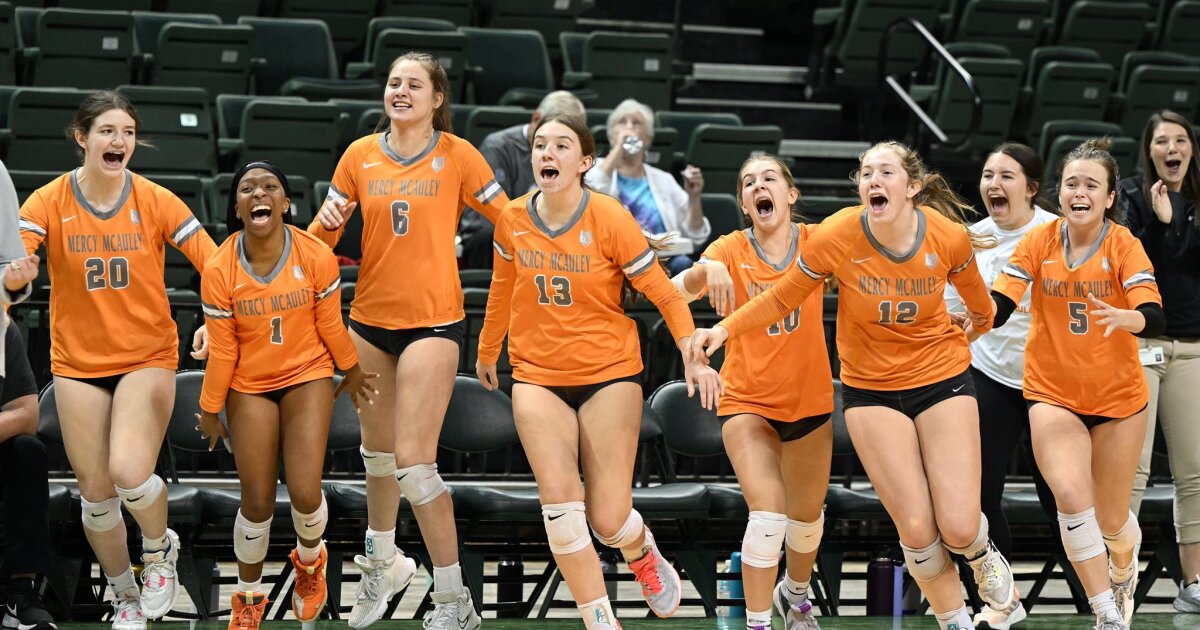 Mercy McAuley wins the Division II girls volleyball state championship