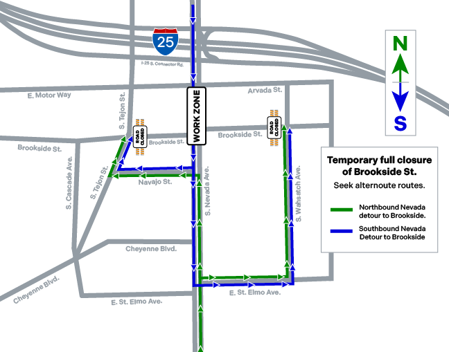 Nevada to Brookside Closure