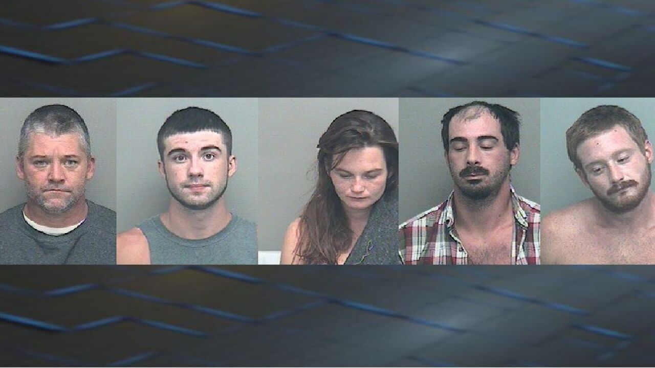 Drug bust leads to five arrests in Wakulla County
