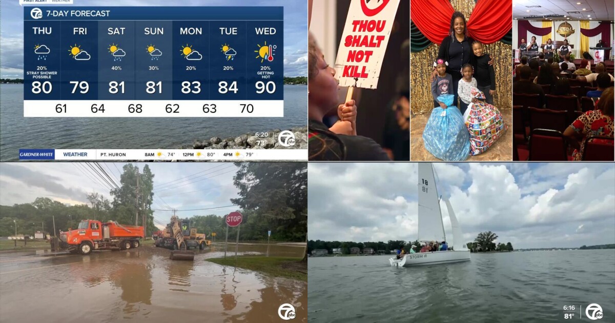7 Morning Digest: Teens learn to sail, flash flooding hits metro Detroit & more