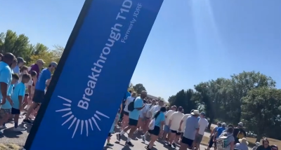 Image from event at Mahoney State Park, which had hosted a joint walk for Omaha and Lincoln families through and the since the pandemic. This is the first year 'back' at new sites in those cities.