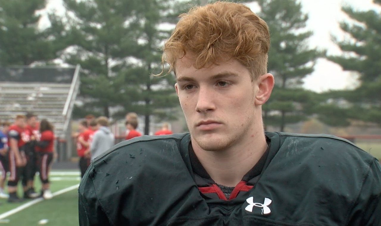 East Central High School football player Nathan Griffin