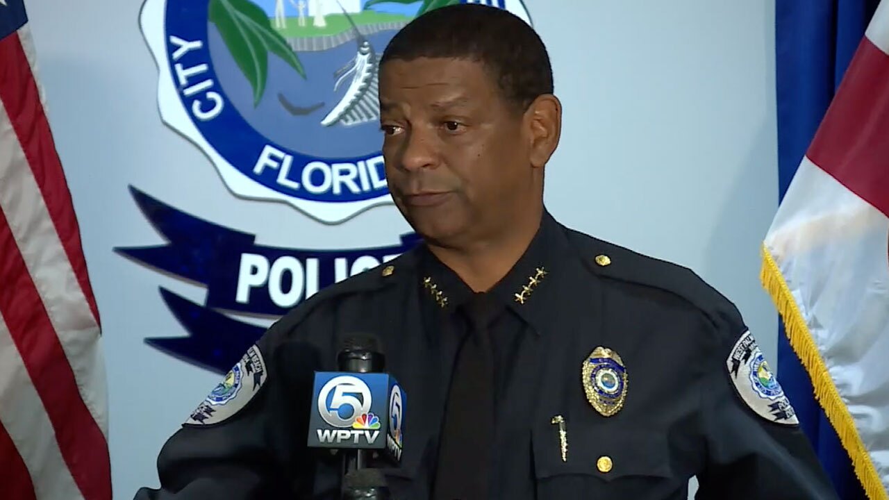 West Palm Beach Police Chief Frank Adderley, Dec. 15, 2021