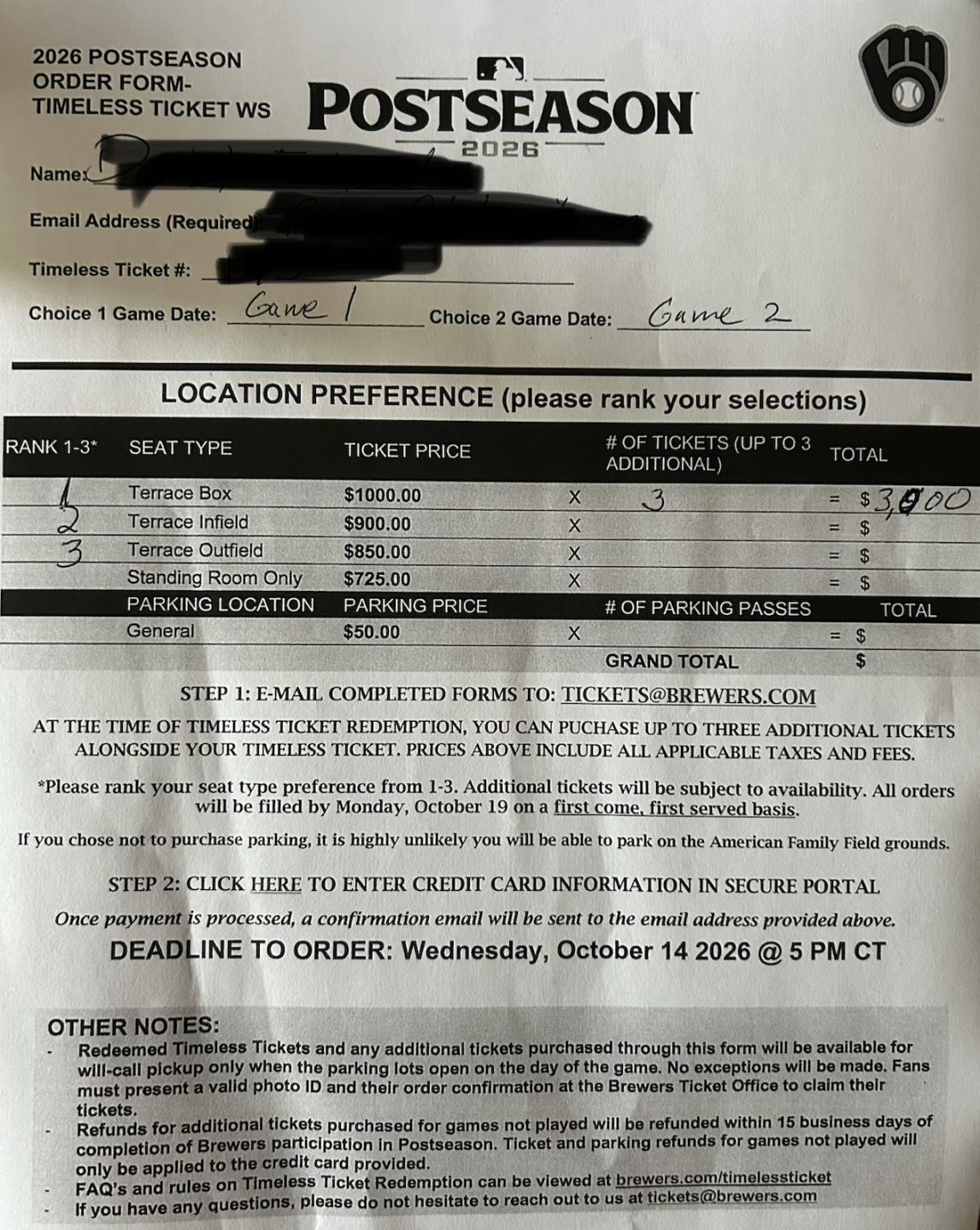 2026 Timeless Ticket order form selection.png