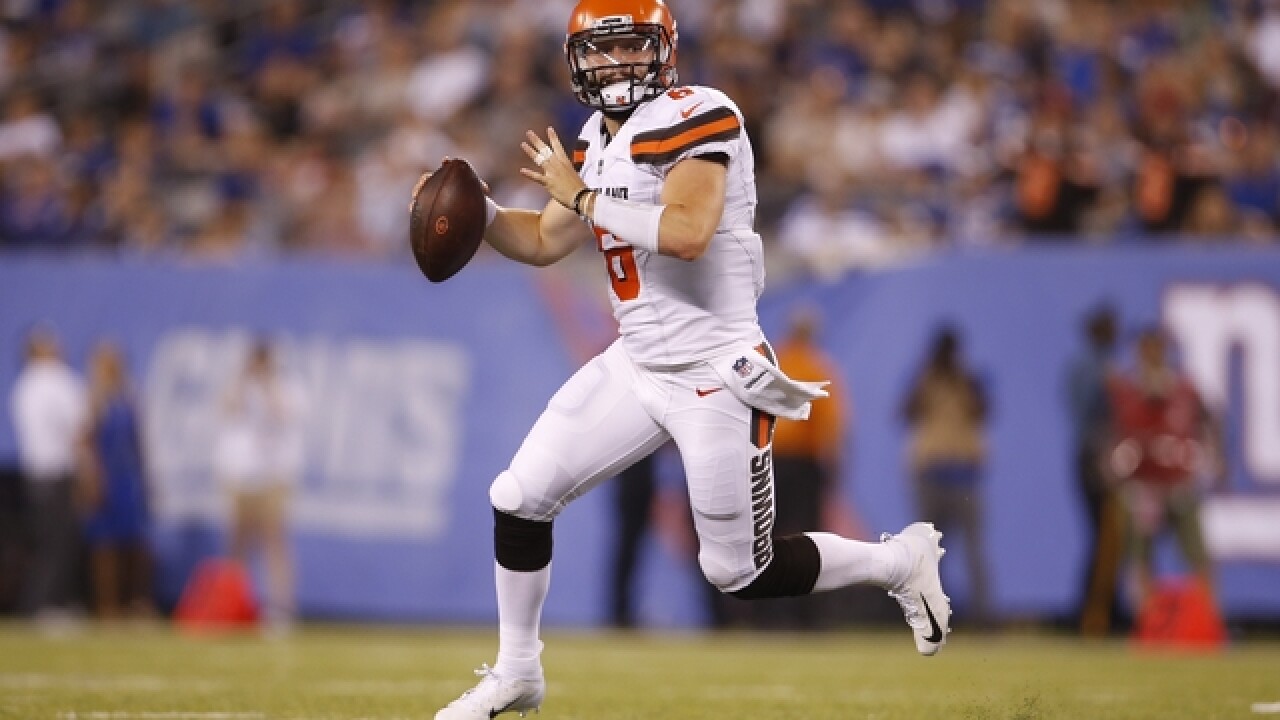 Baker Mayfield shows the goods, Browns beat Giants