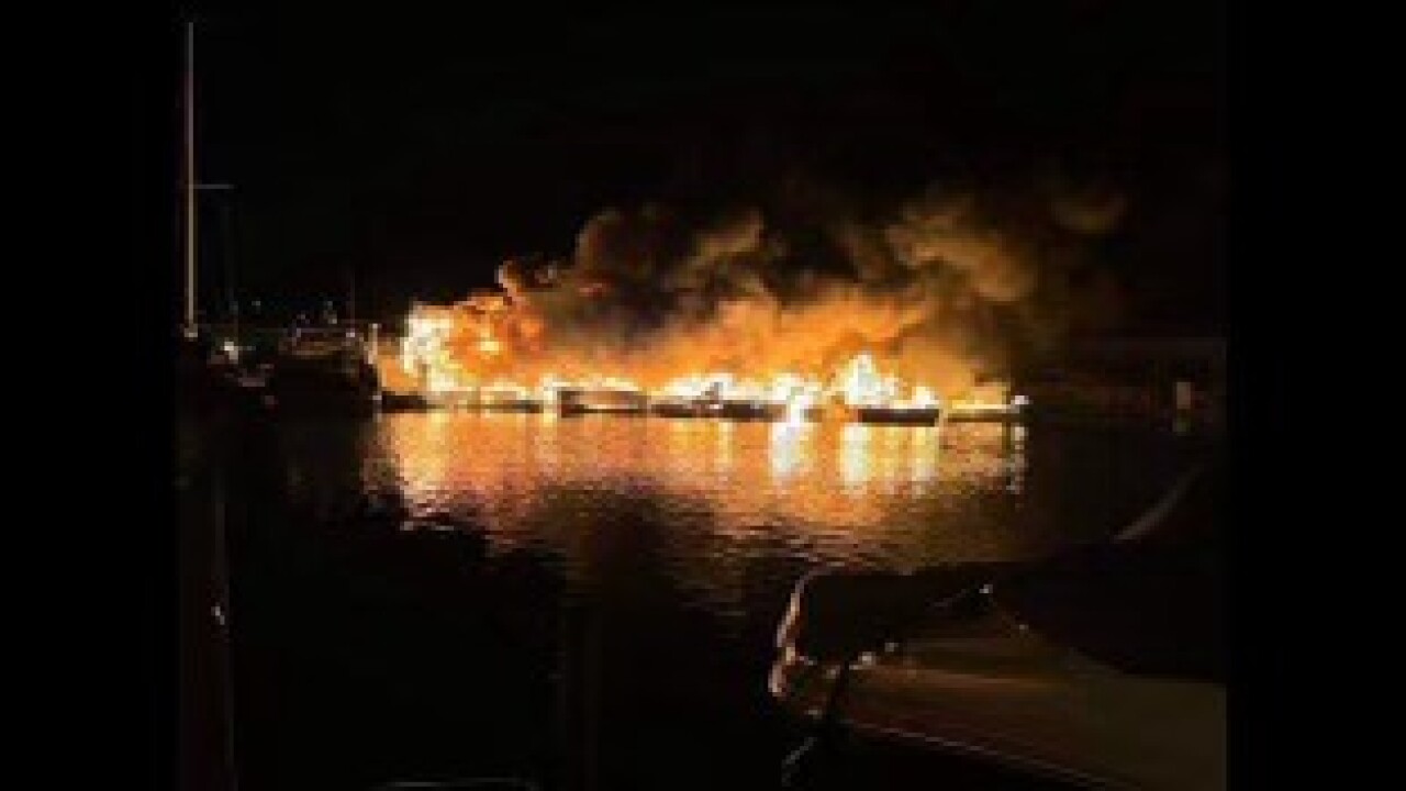 Lake Mead marina fire - 6/9/24