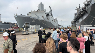 USS San Antonio returns