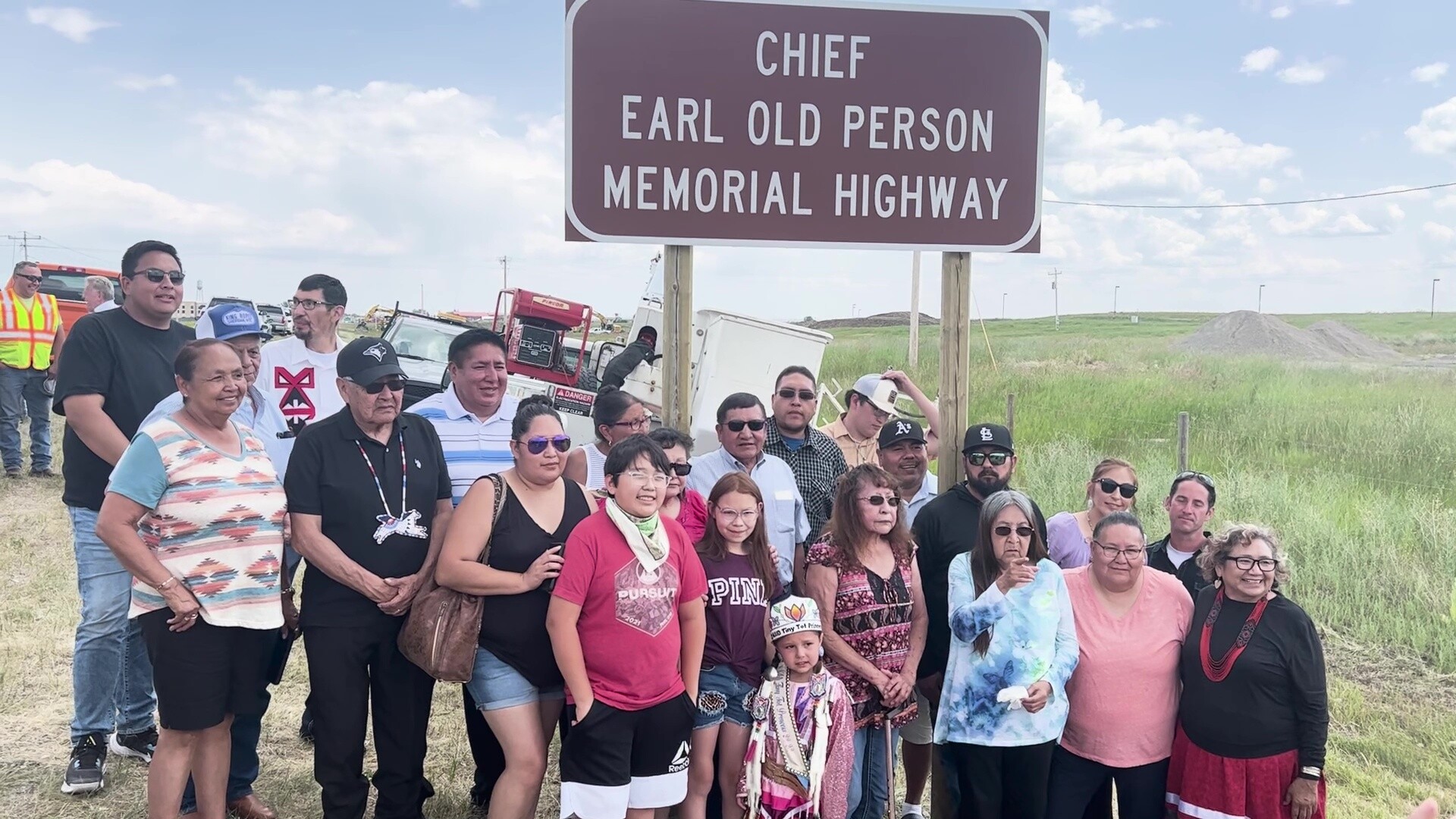 Chief Earl Old Person Memorial Highway dedication