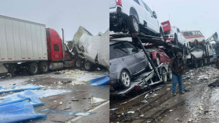 Multiple vehicle crash, pileup shuts down Interstate 80 near Wyoming, Utah border