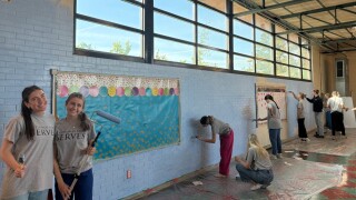  St. Thomas More students are making a difference, upperclassmen visited 25 sites and helped out for their annual service day.