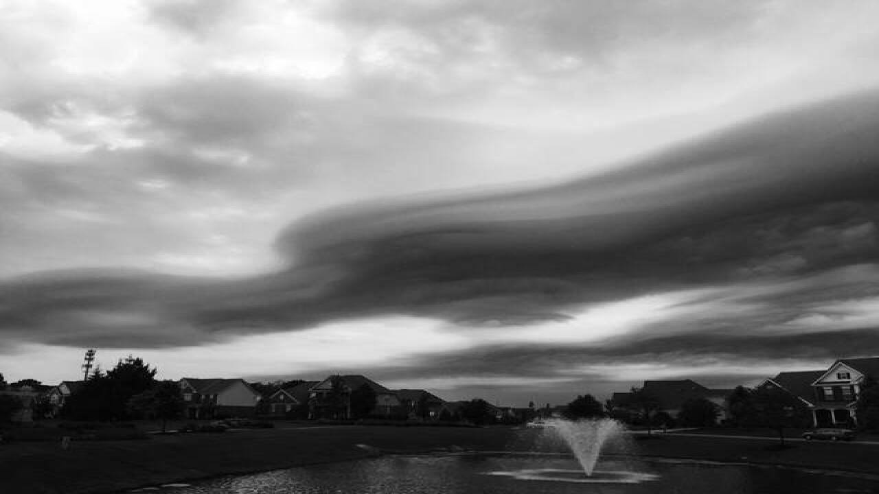 CRAZY clouds over Indianapolis Friday morning