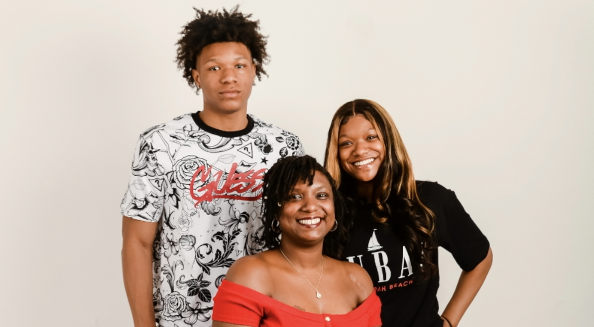 Shealtiel Jordan with her kids