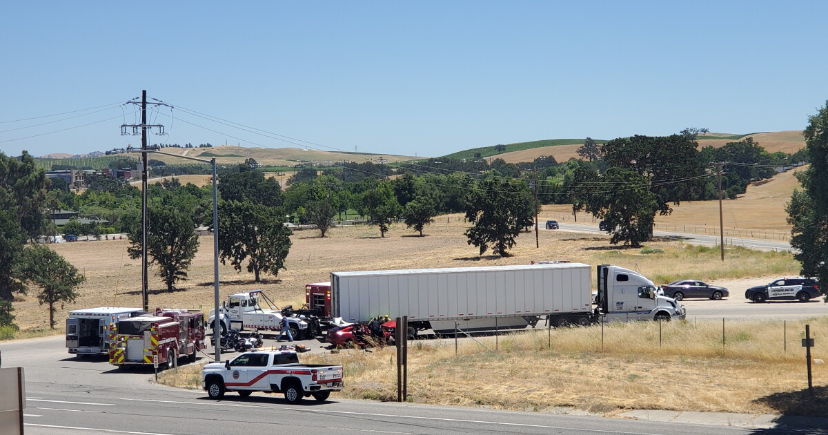 Reported stolen vehicle from Fresno involved in crash in Paso Robles