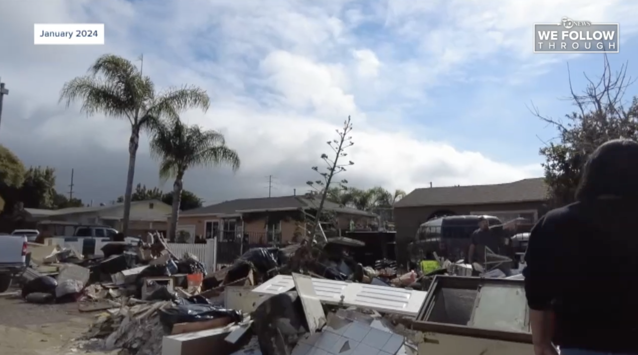 Flood damage Beta St. Jan. 2024