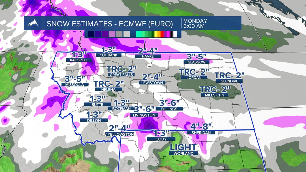 Winter storm could bring moderate to heavy snowfall Sunday into Monday