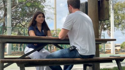 WPTV reporter Samantha Gutierrez speaks with newly elected Boca Raton council member Jon Pearlman on March 11, 2026.