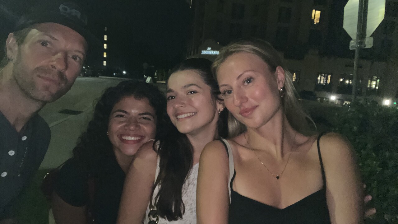 Madison College student and friends meet Coldplay lead singer 