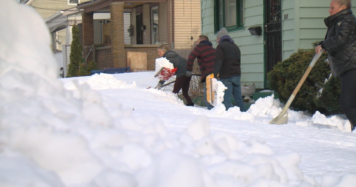 Dozens of volunteers come together to dig people out in East Buffalo