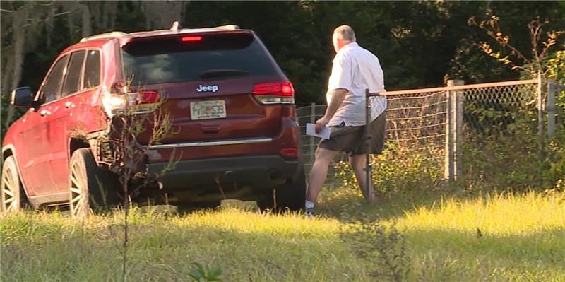 Joseph Fucheck getting into Jeep recently from his Hernando County rental home