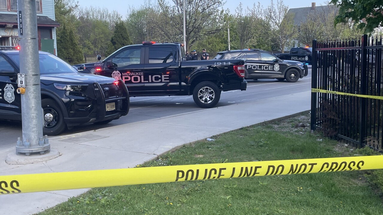 Scene of a fatal shooting near Teutonia and Chambers in Milwaukee on Friday, May 8, 2026.