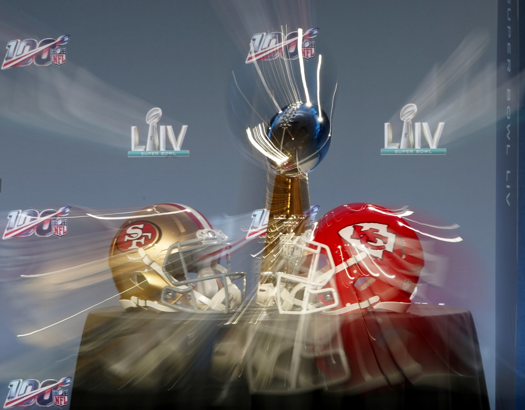 Photos: NFL shows off Vince Lombardi Trophy ahead of Super Bowl Photos: NFL shows off Vince Lombardi Trophy ahead of Super Bowl