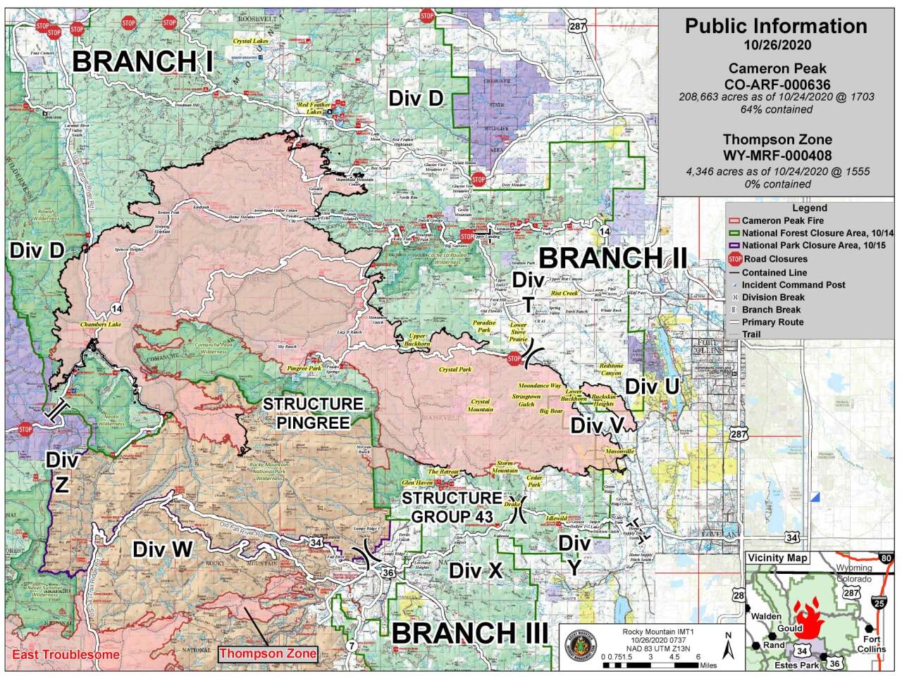 Cameron Peak Fire map_Oct 26 2020