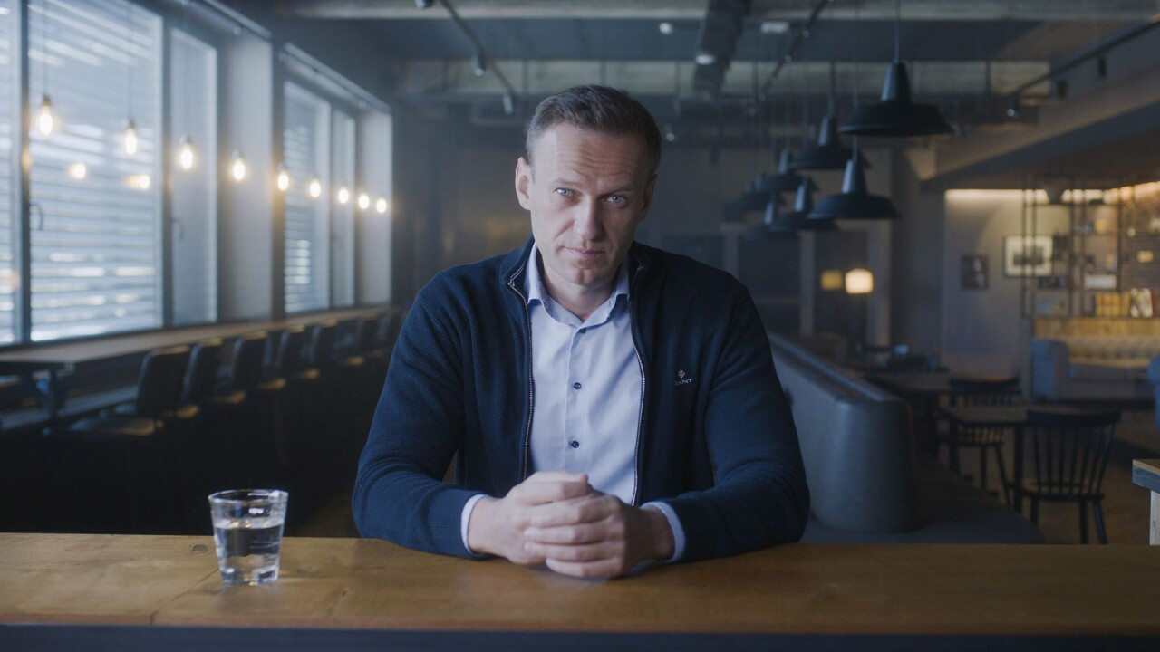 A still from the documentary "Navalny," which was voted best US documentary by Sundance Film Festival audiences.