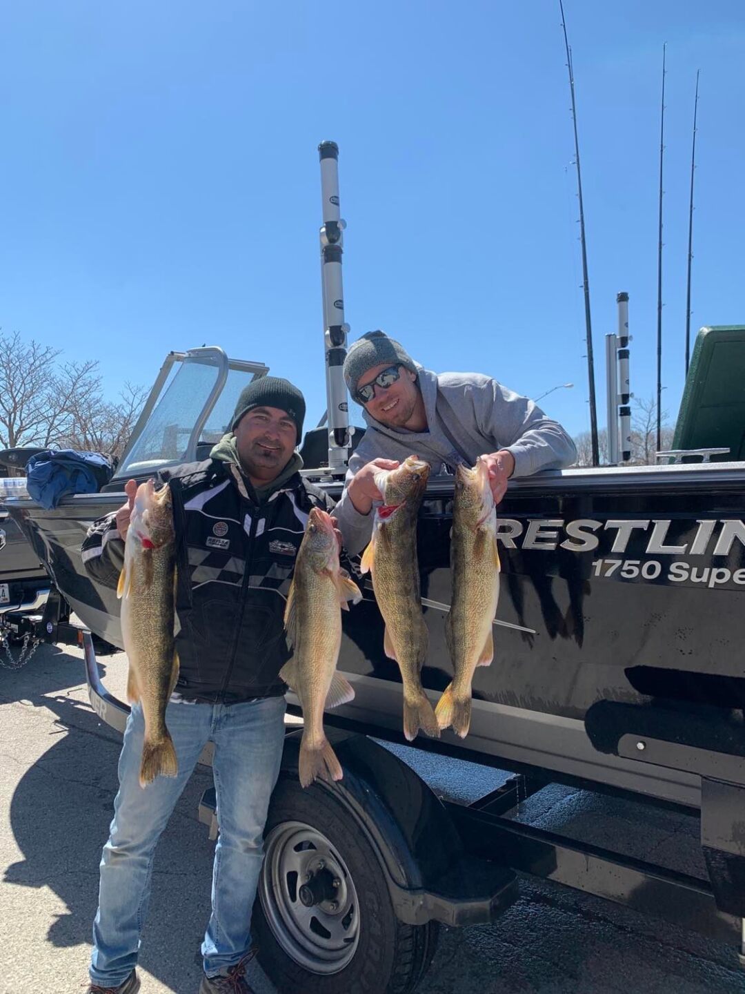 Fishermen enjoy a beautiful day for the start of the general fishing season