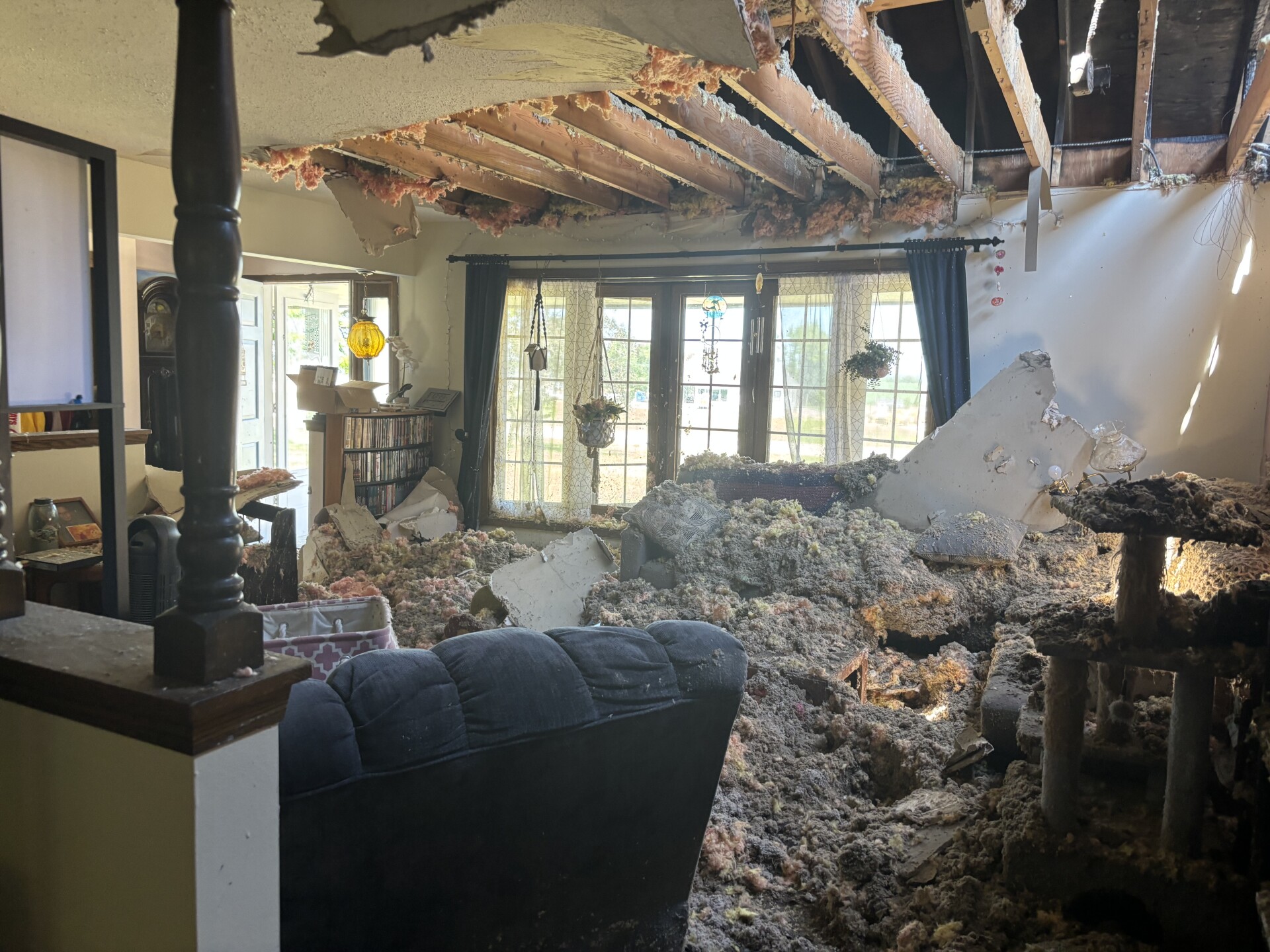 Town of Trenton family loses home to fire, seeks help rebuilding after Sunday blaze