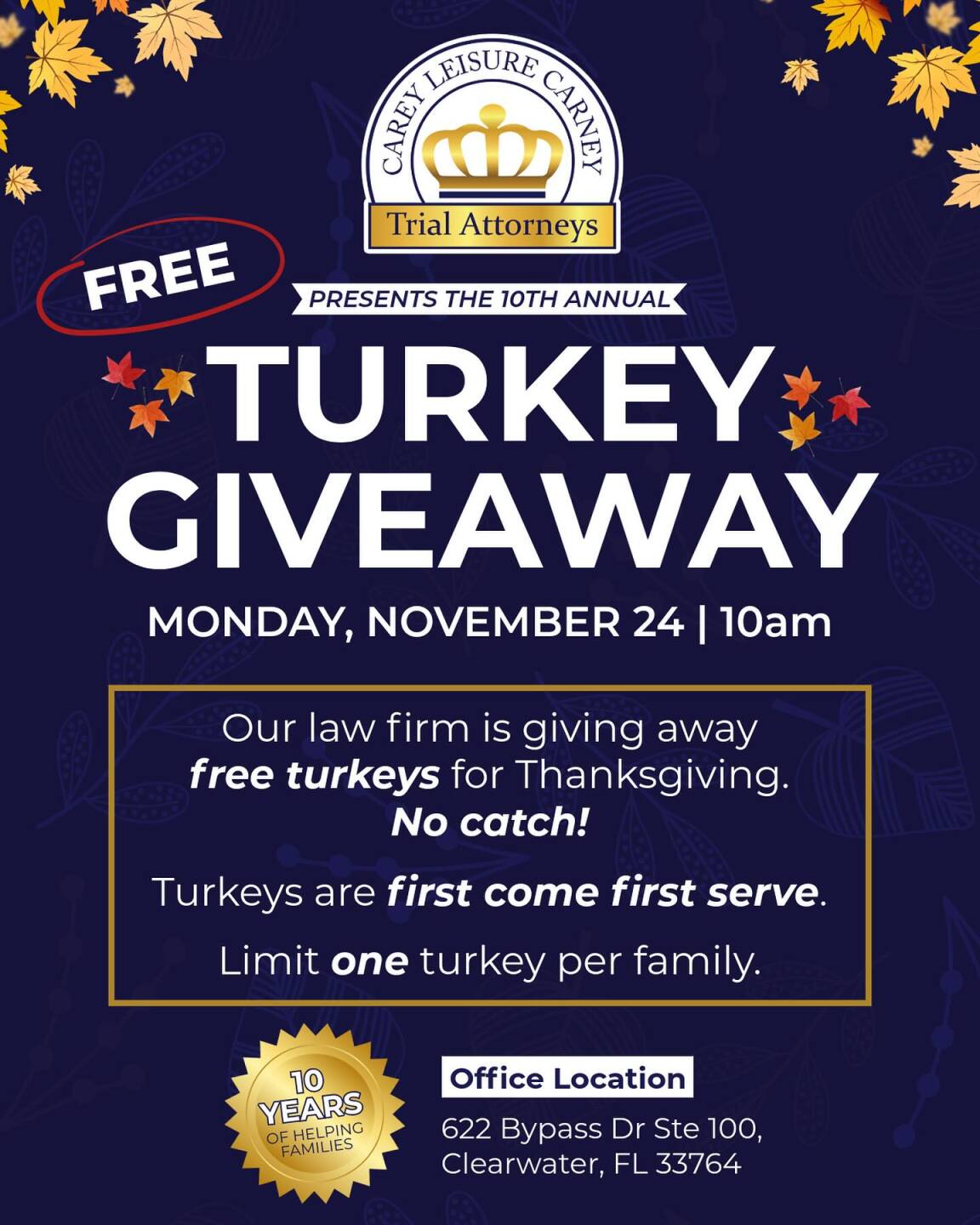 Carey Leisure and Carney turkey giveaway 2025.jpg