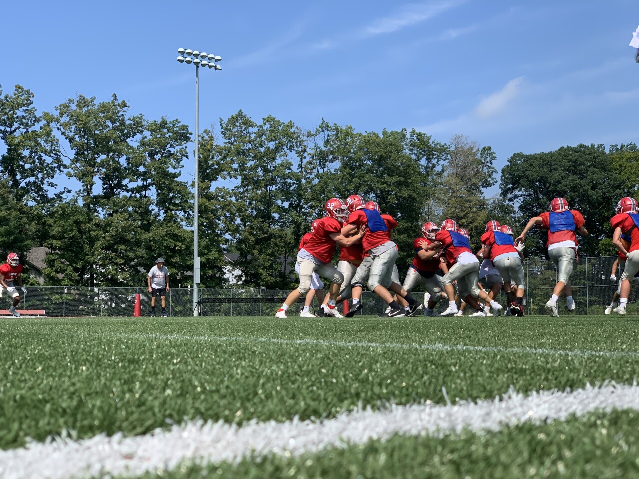 Spring Lake football practice