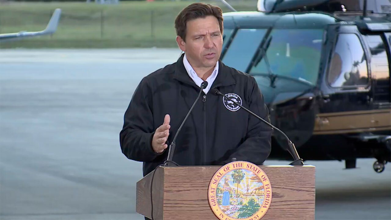 Gov. DeSantis at a press conferenc