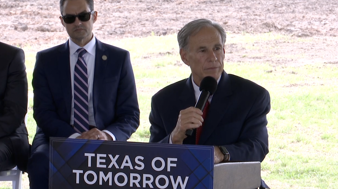 Texas Governor Greg Abbott attends Texas A&M Semiconductor Institute groundbreaking