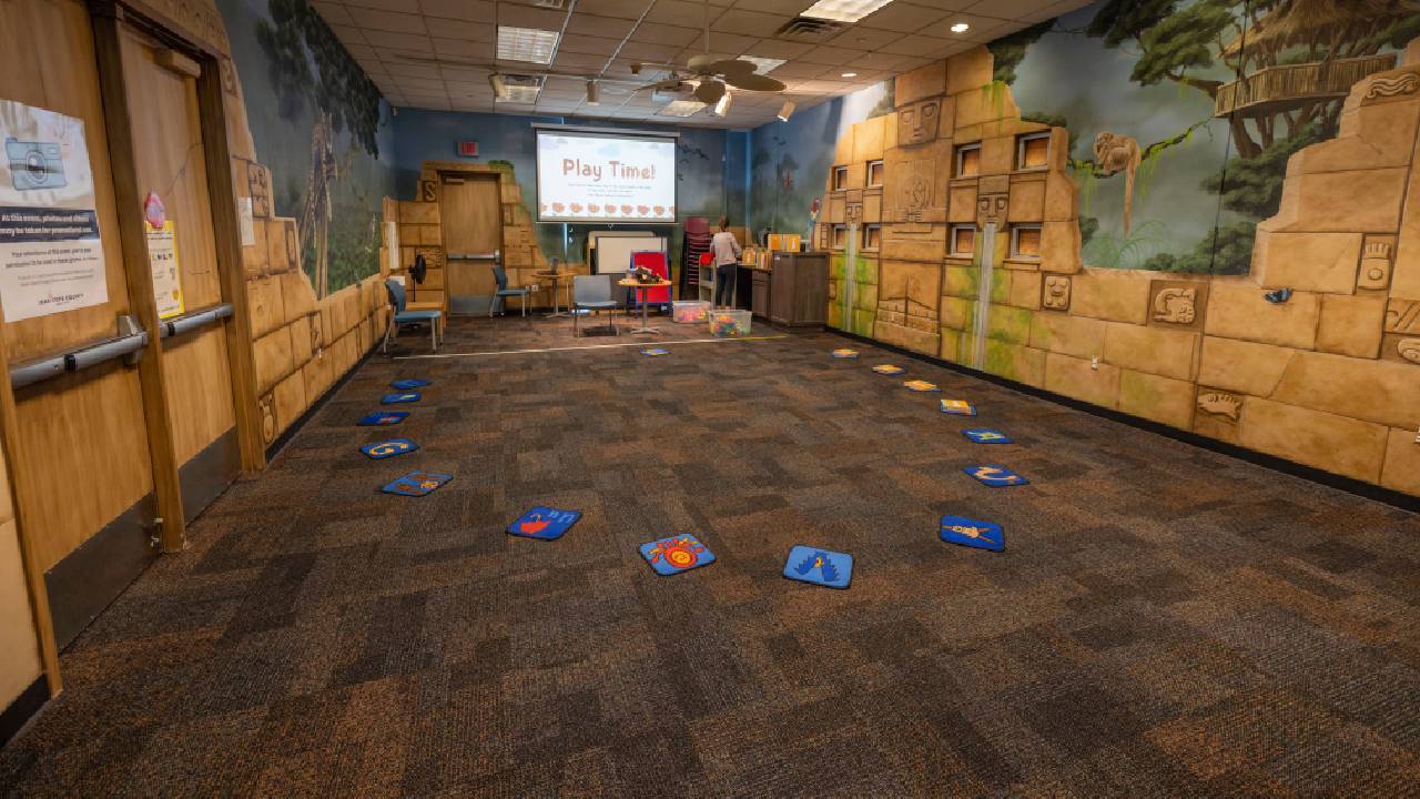 Southeast Regional Library playroom area.