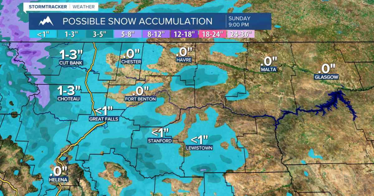 Rain and snow showers around Friday night and Saturday morning
