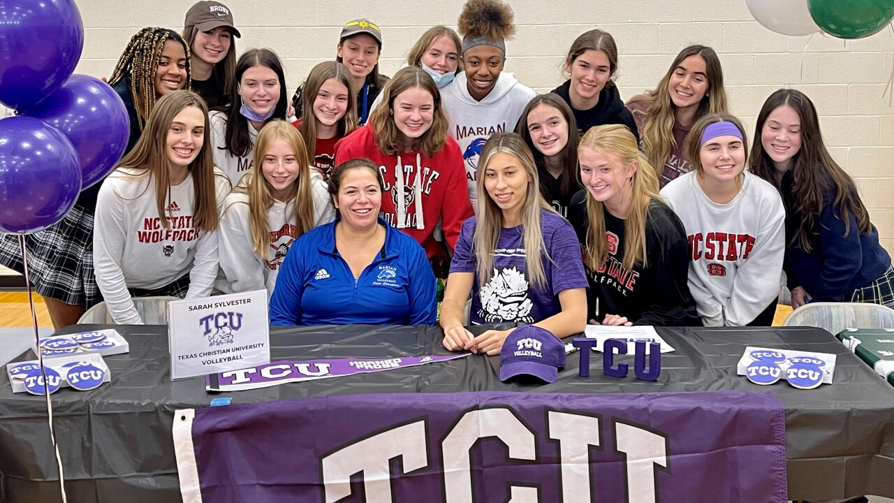 Marian Volleyball National Signing Day