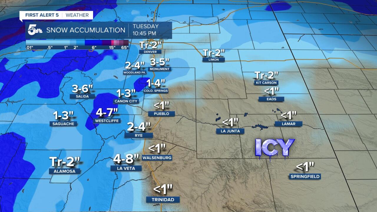 Southern Colorado Snow Forecast