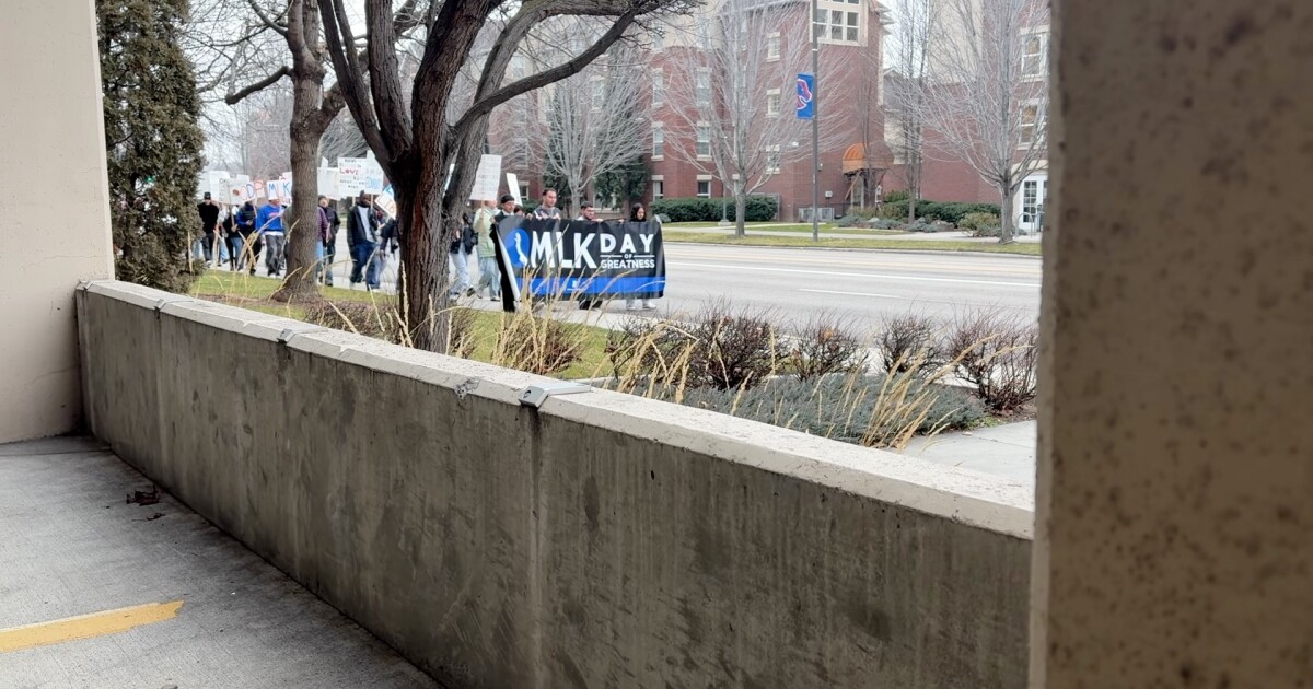 Boise State students march to the Idaho Capitol on MLK Day to promote unity in a divided nation