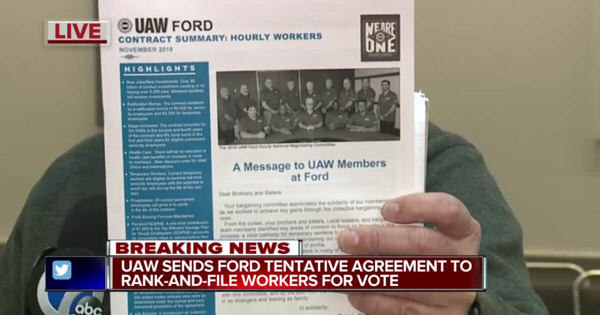 FordUAW National Council passes tentative agreement; will go to