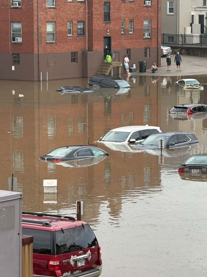 Parking Lot Hyde Park Square Flooding 7/17/26