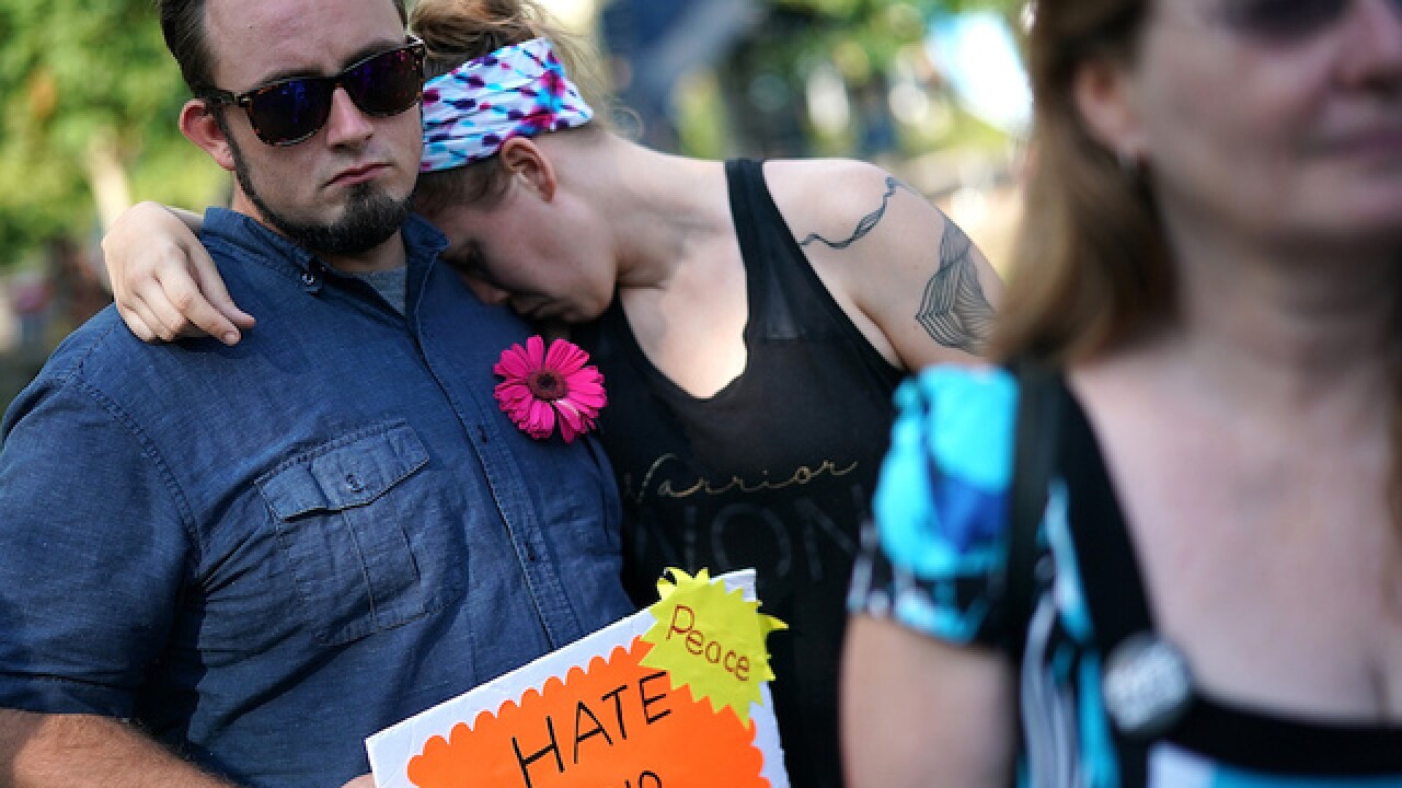Vehicle hits protesters at Charlottesville rally